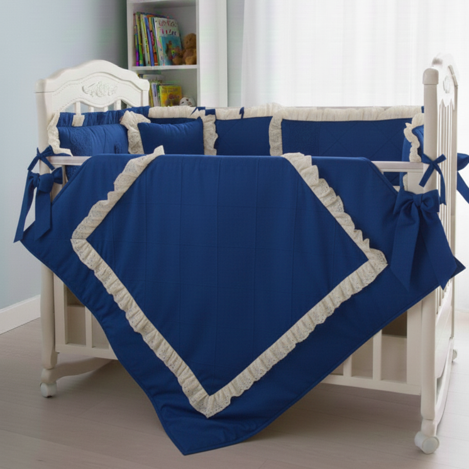 Premium Baby Ruffled Crib Bedding Set