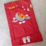 Personalized Kids Prayer Mat – Moon & Lantern Design