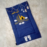 Personalized Kids Prayer Mat – Moon & Lantern Design
