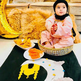 Moon & Mosque Design Kids Prayer Mat