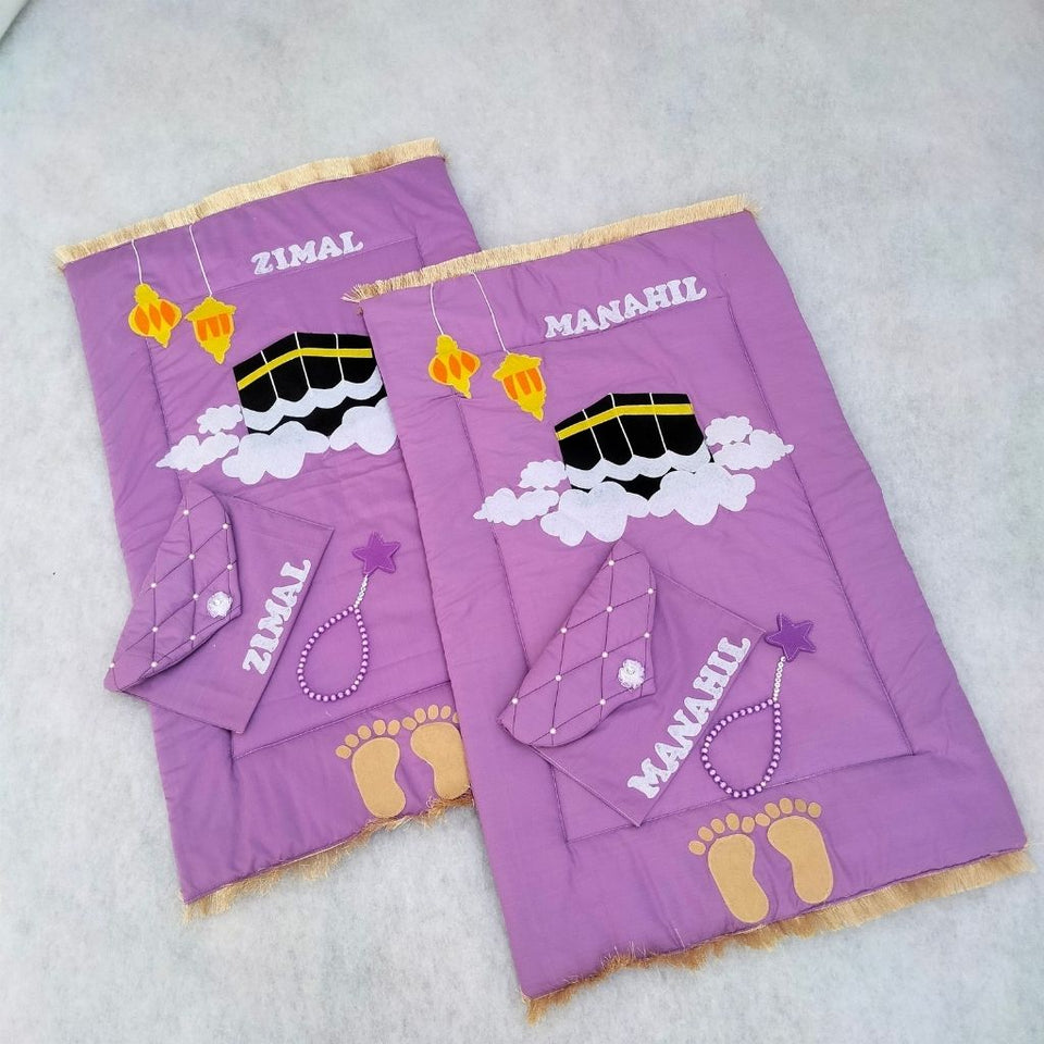 Kaaba Kids Prayer Mat Set