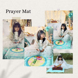 Hand-Crafted Sea Green Prayer Mat