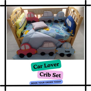 Car Theme Crib Set