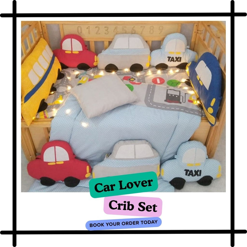 Car Theme Crib Set