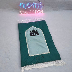 Prayer Mat – Mosque Motif with Footprint Guide
