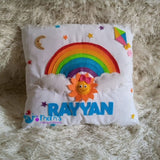 Rainbow Pillow With Name