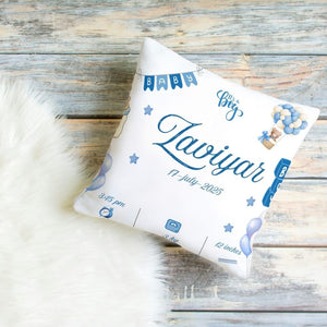 Custom Printed Birth Announcement Pillow