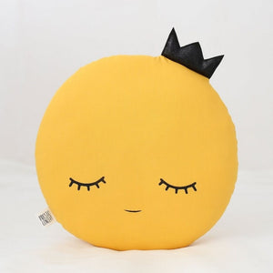 Full Moon Pillow with Glitter Crown