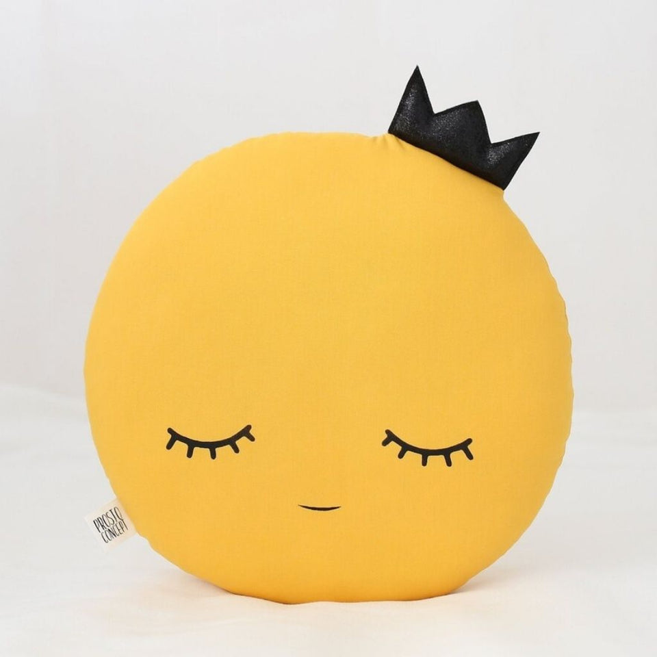 Full Moon Pillow with Glitter Crown
