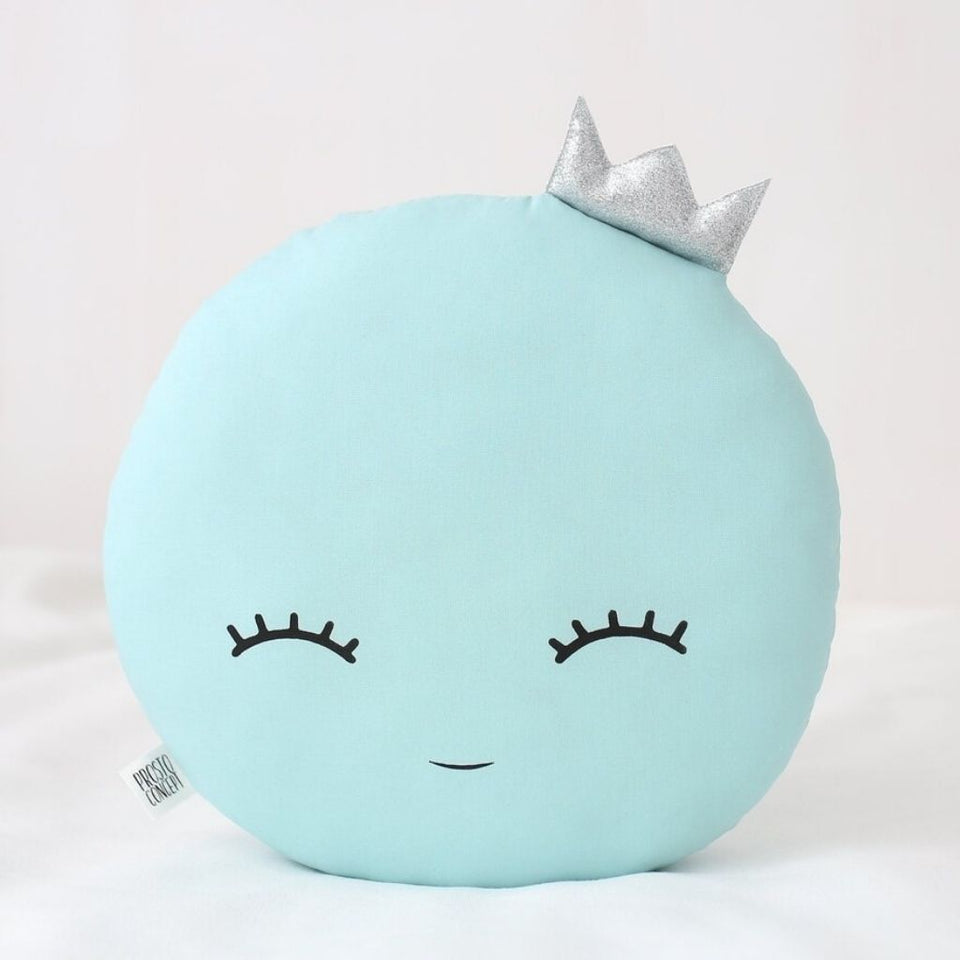 Full Moon Pillow with Glitter Crown