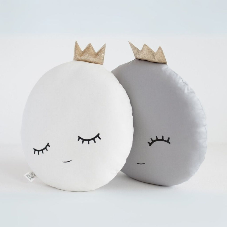 Full Moon Pillow with Glitter Crown