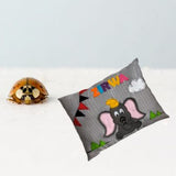 Custom Elephant Name Pillow