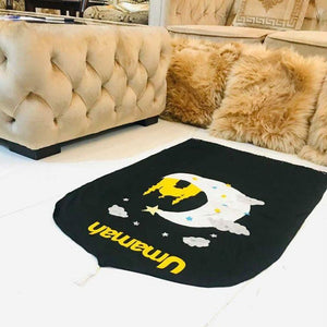 Moon & Mosque Design Kids Prayer Mat