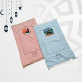 Coordinated Pink & Blue Prayer Mat