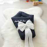 "Phopho Ki Jan" Personalized Baby Swaddle with White Lace Bow