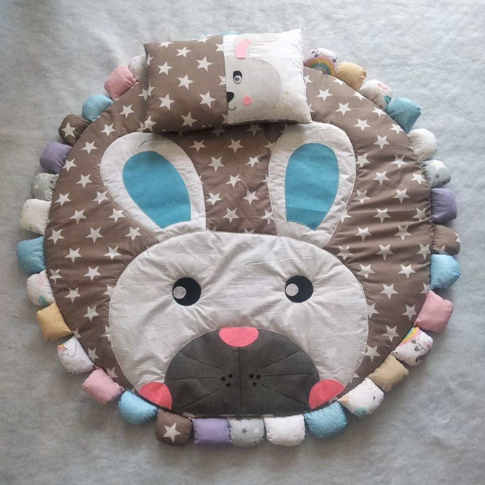 Bunny Face Floor Mat With Patel
