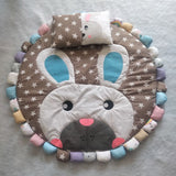 Bunny Face Floor Mat With Patel