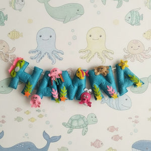 Under the Sea Felt Name Banner