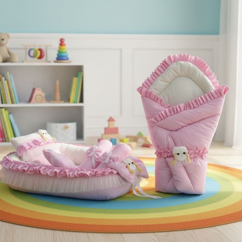 Pastel Snuggle Bed Set with Portable Carry Nest