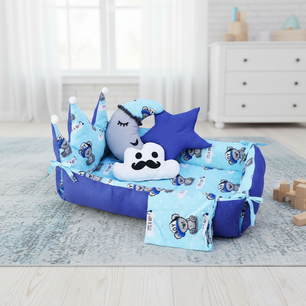 Its A Boy Crown Snuggle Bed