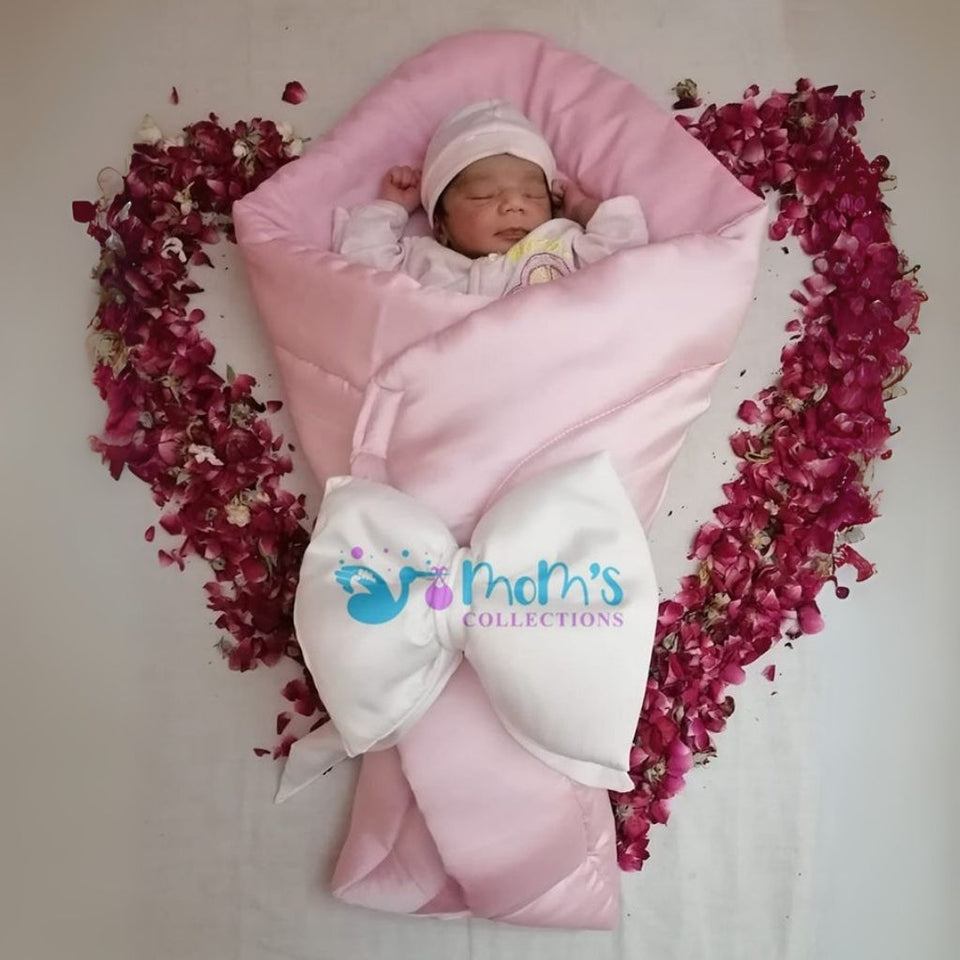 Pink Silk Fabric Bouquet Style Carry Nest