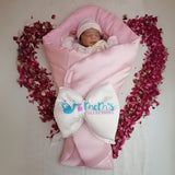 Pink Silk Fabric Bouquet Style Carry Nest