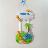 Wall Hanging with Jungle Animal Theme