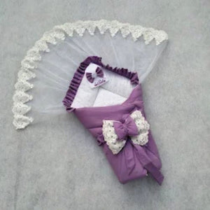 Luxury Purple Carry Nest with Masha Allah Cap